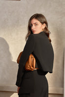 Load image into Gallery viewer, Black Asymmetrical Oversized Prom Blazer For Women