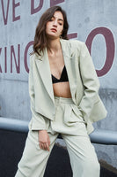 Load image into Gallery viewer, Black Asymmetrical Oversized Prom Blazer For Women