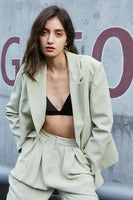 Load image into Gallery viewer, Black Asymmetrical Oversized Prom Blazer For Women