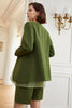 Load image into Gallery viewer, Green Oversized Prom Blazer For Women