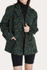 Load image into Gallery viewer, Green Leopard Printed Vintage Women Casual Blazer