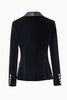 Load image into Gallery viewer, Black Shawl Lapel Velvet Women Blazer