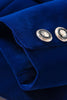Load image into Gallery viewer, Black Shawl Lapel Velvet Women Blazer