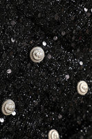 Load image into Gallery viewer, Sparkly Black Sequins Double Breasted Women Blazer