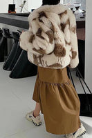 Load image into Gallery viewer, Khaki Shawl Lapel Midi Faux Fur Shearling Coat
