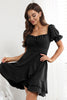 Load image into Gallery viewer, Off the Shoulder A-Line Little Black Dress
