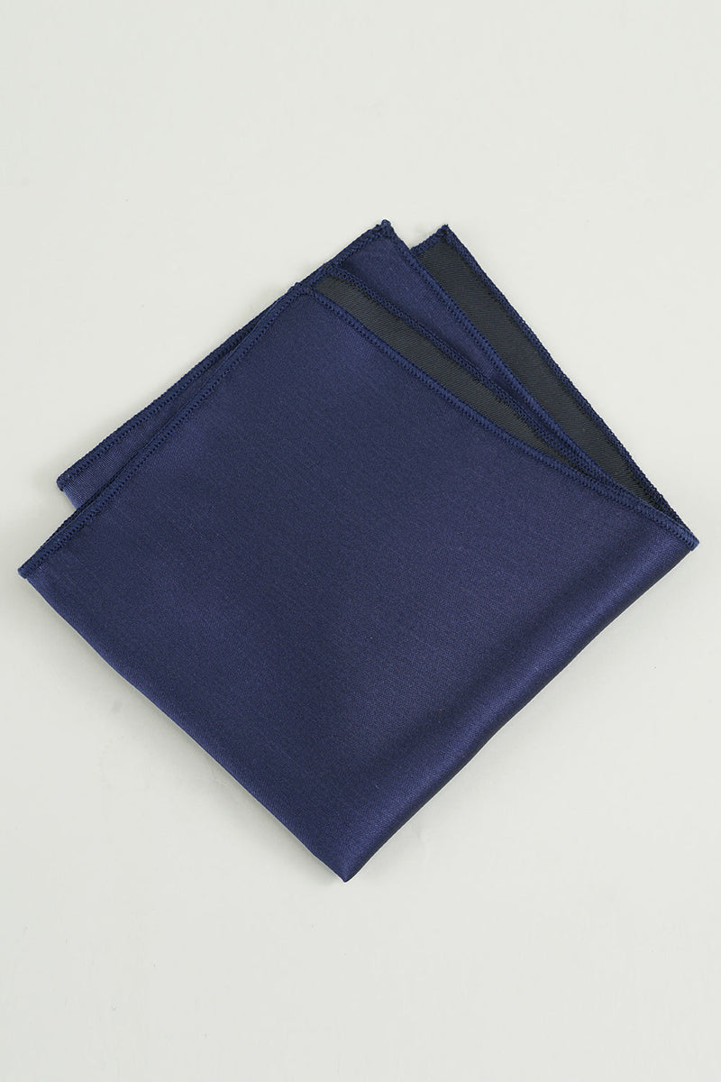 Load image into Gallery viewer, Navy Silk Pocket Square