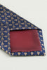 Load image into Gallery viewer, Navy Printed Jacquard Satin Formal Tie