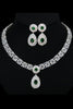 Load image into Gallery viewer, Royal Blue Crystal Necklace Earring Jewelry Set