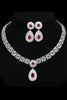 Load image into Gallery viewer, Royal Blue Crystal Necklace Earring Jewelry Set