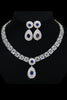 Load image into Gallery viewer, Royal Blue Crystal Necklace Earring Jewelry Set