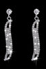 Load image into Gallery viewer, Silver Crystal Necklace Earrings Jewelry Set