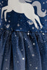 Load image into Gallery viewer, Navy Tulle Girl Dress with Unicorn Printed