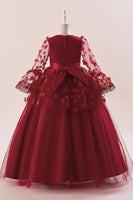 Load image into Gallery viewer, Pink Tulle Girl Party Dress with Appliques
