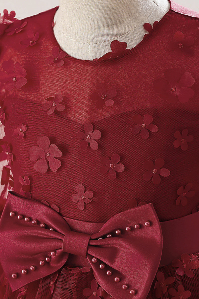 Load image into Gallery viewer, Pink Tulle Girl Party Dress with Appliques