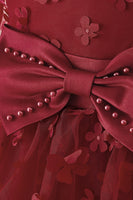 Load image into Gallery viewer, Pink Tulle Girl Party Dress with Appliques