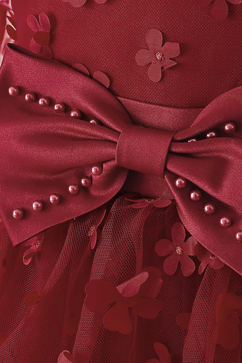 Load image into Gallery viewer, Pink Tulle Girl Party Dress with Appliques