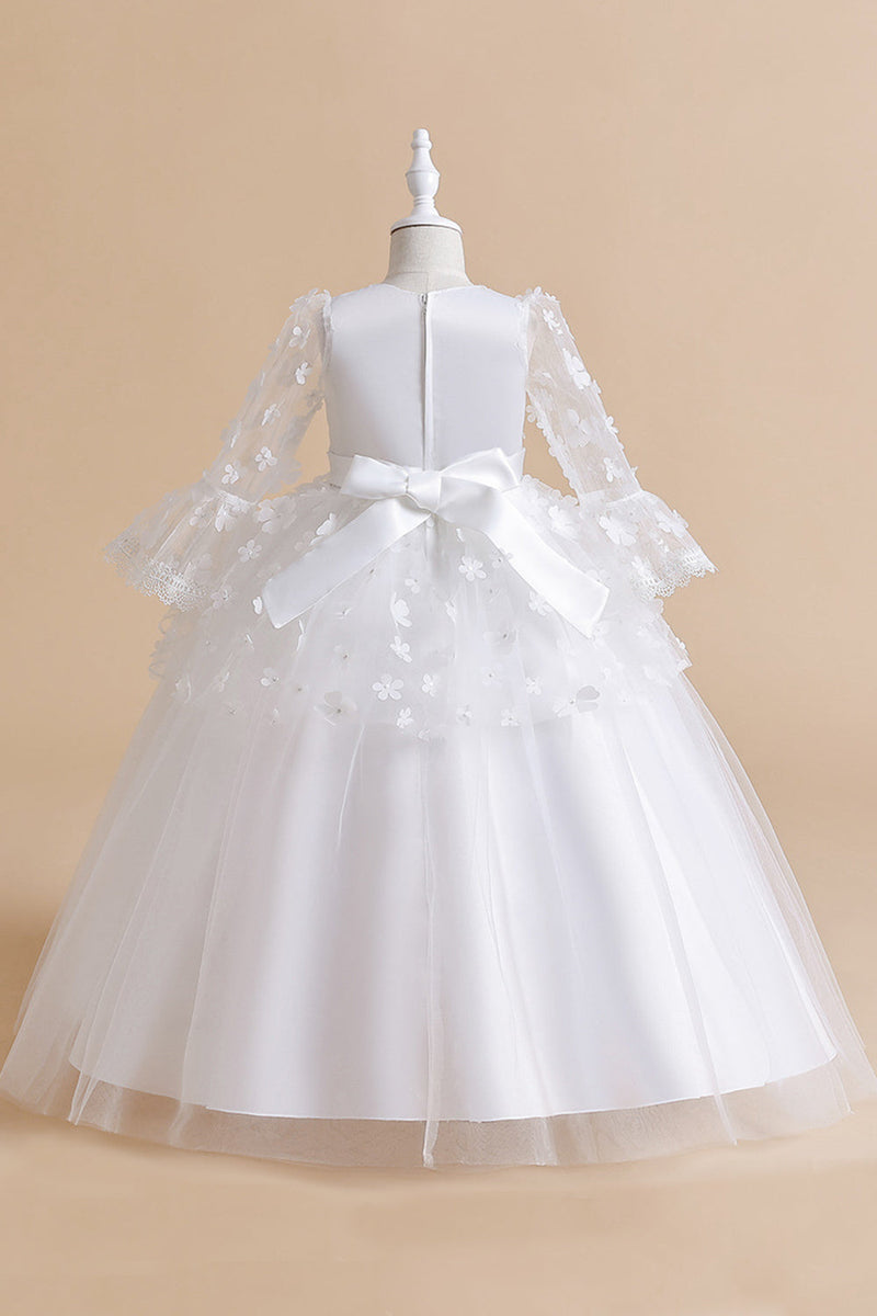 Load image into Gallery viewer, Pink Tulle Girl Party Dress with Appliques