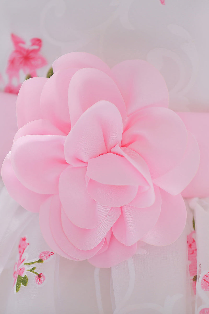 Load image into Gallery viewer, Cute Sleeveless Pink Girls&#39; Party Dress