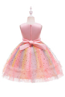 Load image into Gallery viewer, Purple A Line Tulle Girls&#39; Party Dress With Bow