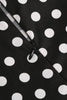 Load image into Gallery viewer, Puff Sleeves Polka Dots Black A Line Girls&#39; Dress