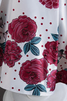 Load image into Gallery viewer, A Line Jewel Neck Blue Printed Girl Dress