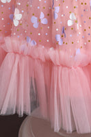 Load image into Gallery viewer, A Line Jewel Neck Pink Girl Party Dress with Appliques
