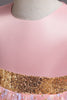 Load image into Gallery viewer, A Line Jewel Neck Pink Girl Party Dress with Appliques