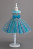 Load image into Gallery viewer, A Line Jewel Neck Blush Girl Party Dress with Bowknot