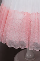 Load image into Gallery viewer, Pink Sleeveless Flower Tulle Girls&#39; Dress With Bow