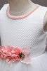 Load image into Gallery viewer, Pink Sleeveless Flower Tulle Girls&#39; Dress With Bow