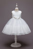 Load image into Gallery viewer, Pink Sleeveless Flower Tulle Girls&#39; Dress With Bow