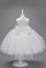 Load image into Gallery viewer, Champagne Princess Butterfly Tulle Girls&#39; Dress With Bow