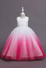 Load image into Gallery viewer, Purple Glitter Sleeveless Long Girls&#39; Dress