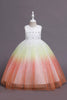 Load image into Gallery viewer, Purple Glitter Sleeveless Long Girls&#39; Dress