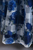 Load image into Gallery viewer, Blue Flower Tulle Long Girls&#39; Dress With Ruffles