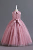 Load image into Gallery viewer, Blush A Line Tulle Girls&#39; Dress With Bow