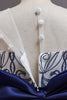 Load image into Gallery viewer, Navy Sleeveless A Line Embroidery Girls&#39; Dress
