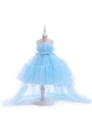 Load image into Gallery viewer, A Line Removable Hot Pink Girl&#39;s Party Dress