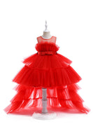 Load image into Gallery viewer, A Line Removable Hot Pink Girl&#39;s Party Dress