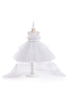 Load image into Gallery viewer, A Line Removable Hot Pink Girl&#39;s Party Dress