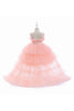 Load image into Gallery viewer, A Line Removable Hot Pink Girl&#39;s Party Dress