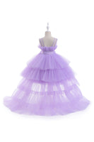 Load image into Gallery viewer, A Line Removable Hot Pink Girl&#39;s Party Dress