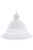 Load image into Gallery viewer, A Line Removable Hot Pink Girl&#39;s Party Dress