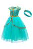 Load image into Gallery viewer, Green Tulle A Line Girl&#39;s Party Dress
