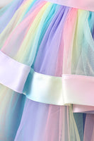Load image into Gallery viewer, Rainbow Tulle Layered Girl&#39;s Party Dress