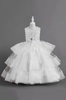 Load image into Gallery viewer, A Line Tulle Burgundy Sleeveless Girls Dresses With Bow