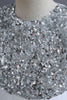 Load image into Gallery viewer, White Sequins Lace A Line Girls Dresses With Bow