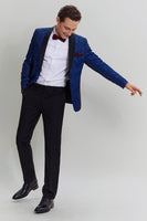 Load image into Gallery viewer, Royal Blue Shawl Lapel 2 Piece Slim fit Men&#39;s Suit