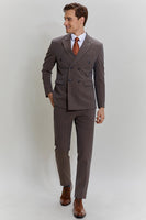 Load image into Gallery viewer, Coffee Pinstripe 3 Piece Men&#39;s Party Suits